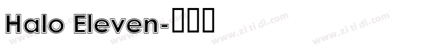 Halo Eleven字体转换
